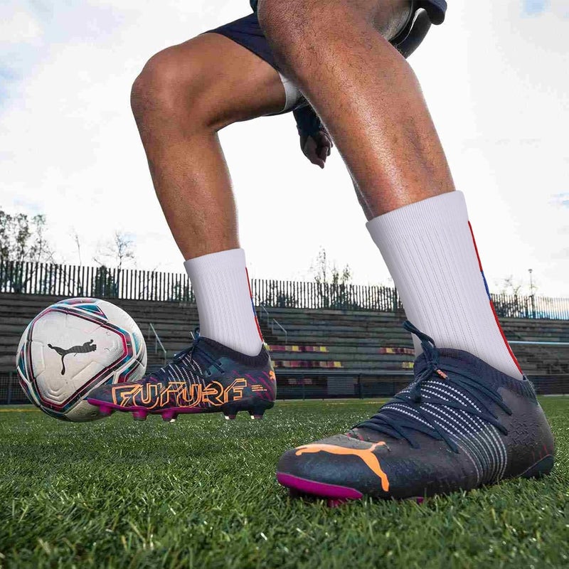 Ultrafun 3/5 Pairs Soccer Socks with Grip Pads Non Slip Football Basketball Sports Socks for Men Women - Image 2